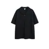 Camisa Polo Manga Curta com Gola Masculina Marca Tendência Verão Camiseta Estilo Coreano Solta Moda 2026 Nova Versátil Camiseta Top