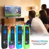 Para control remoto 1-clicktech funda protectora de silicona anticaída funda protectora para control remoto de TV Roku TV