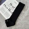 Calcetines de Algodón Fino de Aguja Única para Verano con Pies, Hasta la Mitad de la Pantorrilla, Calcetines con Soporte para el Arco, Calcetines de Media Palma, Versátiles Adelgazantes para Mujer