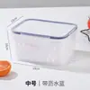 Refrigerador de Cocina Almacenamiento Cajón de Verduras Gran Capacidad Sellado Almacenamiento de Alimentos Refrigerados Caja de Almacenamiento de Grado Alimenticio con Tapa Envío Gratis