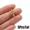 5 Peças/Pacote Pingente de Cruz Masculino Árvore da Vida Rosa Aço Inoxidável DIY Colar Pulseira Brincos Acessórios
