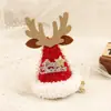 Accesorios Creativos Nuevos para el Cabello con Alas de Copo de Nieve Clip Navideño de Terciopelo Brillante Ciervo Letra Adorno Lindo para las Fiestas Navideñas