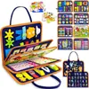 Placa de aprendizado de feltro personalizada para Amazon, placa de vestir, brinquedo educativo DIY para educação infantil, placa de atividades de feltro
