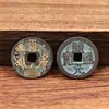 Venta al por mayor de fábrica de varias monedas antiguas de latón, Kaiyuan Tongbao, monedas Tianshi Shan Gui, monedas antiguas y accesorios para joyería del Dios de la Riqueza