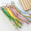 Estilo Coreano Personalidad Ins Popular en Internet Color Lanyard Colgante Corto Colgante Bolsa Bolsa de Cuerda Corta Llavero Colgante de Bolsa