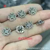 Colar Pulseira Botão Fivela de Prata Vintage Panax Notoginseng Plaqueta Fivela Acessórios para Joias DIY