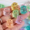 Resina Artificial Mini Luminoso Pequeno Animal DIY Brinquedo de Desenho Animado Ornamento Micro Paisagem Presente Surpresa para Crianças