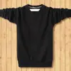 Suéter Espeso con Forro de Lana para Otoño e Invierno para Hombre Cuello Redondo Talla Grande Manga Larga Camiseta Cálida con Base de Lana Ropa para Hombre
