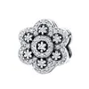 Huiyue aleación de alta calidad chapada en Blanco K full diamond forma de moneda cuentas sueltas estilo Panjia pulsera DIY accesorios de cuentas al por mayor