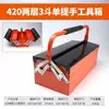 Caja de Herramientas de Acero Inoxidable, Caja de Almacenamiento de Herramientas para el Hogar, Almacenamiento para Coche, Caja Plegable para Reparación de Automóviles, Caja de Herramientas Portátil al por Mayor
