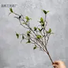 Hojas de Otoño Simuladas, Ramas, Pequeños Cerezos en Flor, Decoraciones de Flores Artificiales, Ramas Largas para Mesa de Comedor, Hojas de Milán, Arreglos Florales Decorativos, Accesorios para Fotografía