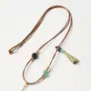 Cuerdas de cuero encerado semiacabadas para manualidades de jadeíta, ágata y jade Hetian, cordones ajustables para colgantes de jadeíta al por mayor