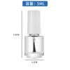 Botellas de Esmalte de Uñas de Vidrio en Varias Especificaciones y Formas, Redondas y Cuadradas, Botellas con Aplicador de Pincel para Aceite de 5 ml, Botellas Reutilizables para Cosméticos
