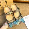 Zapatos de ballet con estampado de lunares estilo Ins, leopardo KT, accesorios para DIY, dijes de zapatos de moda y versátiles, hebillas decorativas para zapatos con agujeros