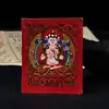 Thangka Pintado a Mano Pura de Xizang y Nepal, Doce Signos del Zodíaco, Ocho Deidades Guardianas, Núcleo de Tarjeta de 3.5*4.5, Año del Zodíaco