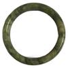 Pulseira de Jade Nanyu Atacado, Pulseira de Jade Nanyu com Padrões Fluindo, Pulseira Redonda Verde Escuro para Mulheres de Grande Diâmetro, Jadeíta Exquisita