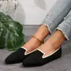 Zapatos Planos de Fácil Poner 2026, Casual de Tacón Bajo, Elegantes de Punta Fina, Modernos sin Cordones, Calidad de Exportación, Colección de Primavera, Zapatos para Mujer Tallas Grandes