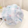 Touca de banho fofa de camada dupla kulomi touca de lavagem touca de banho impermeável para adulto touca de banho cozinha chapéu de proteção contra fumaça e óleo