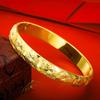 Pulsera de Oro de Arena Vietnamita para Mujer, Pulsera de Aleación de Cobre de Larga Duración con Simulación de Gipsófila, Accesorios Populares Transfronterizos, Producto Nuevo