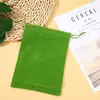 Bolsas de terciopelo con cordón personalizadas, Bolsas de terciopelo a prueba de polvo para almacenamiento de regalos de joyería, Bolsas pequeñas de terciopelo con cordón