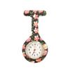 Reloj de Enfermera para Mujer Impermeable Reloj Colgante con Pin Simple Reloj de Bolsillo de Silicona Estudiante Prueba de Batería Reloj de Bolsillo para el Pecho de Doctor