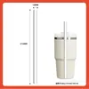 Pajita de Vidrio de Borosilicato Extendida de 10 mm, 28-30 cm de Alto, Accesorios para Taza Térmica Stanley, Amazon