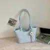 Bolsa Tote Color Block Elegante Simples de Grande Capacidade Bolsa de Ombro Único Casual para Passeios e Trabalho Diária Personalidade Tendência Bolsa de Axila