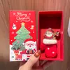 Chaveiro de Árvore de Natal de Crochê em Lã Natalina Pequeno Presente Chapéu de Natal de Pelúcia Luvas Pingente para Mochila Escolar Pequeno Presente