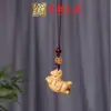 Sándalo Tallado Zodiaco Caballo Cadena para Teléfono Colgante Yiming Xianyuan Llave Madera Maciza Tallada Caballo Llavero Colgante para Coche
