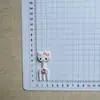 Novos Acessórios Coloridos de Resina Xadrez em Formato de Gato para DIY de Presilhas de Cabelo para Meninas, Presilhas de Franja Sem Marcar, Presilhas Laterais e Materiais Auxiliares