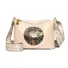 Bolsa Mãe Elefante Broadband Luxo Leve Feminina 2025 Nova Grande Capacidade Multicamadas Estilo Étnico Bolsa Almofada Bolsa de Ombro Transversal