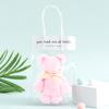 Piña Vellón Coral Cuadrado Oso Regalo OPP Embalaje Portátil Toalla de Mano de Oso Regalo Regalo de Vacaciones