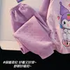 Nuevo Conjunto de Dos Piezas de Algodón Grueso Cálido de Dibujos Animados con Mangas Largas y Pantalones Largos para Niñas, Ropa de Casa para Otoño e Invierno