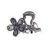 Pinza Avanzada Negra Flor Mediana Pinza para el Cabello Pinza Pequeña Pinza Tiburón para Media Cabeza Pinza Disco Accesorios para el Cabello Pinza para el Cabello