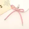 Novo PU Corda de Couro Chaveiro Pingente Bolsa Cadeia Pendurado DIY Simples All-match Bow Cordão Do Telefone Móvel