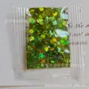 Suministro Directo de Fábrica Bolsa de 1g Lentejuela Láser Brillo Arte de Uñas Hecho a Mano DIY Barro de Cristal Slime Relleno de Polvo Brillante