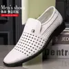 Zapatos de Hombre Más Vendidos en Verano 2026: Zapatos Casuales de Cuero Perforado, Cómodos, Versátiles, Transpirables, Zapatos de Estilo Británico para Negocios Casuales
