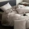 Juego de ropa de cama de cuatro piezas estilo lujo ligero de algodón de fibra larga de 60 hilos, funda de edredón de algodón puro, grado A para maternidad e infantil, funda de edredón de algodón, sábana bajera y sábana de cama