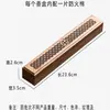 Caixa Suporte para Incenso de Bambu, Queimador de Incenso de Madeira de Bambu, Suporte de Incenso para Casa de Cerimônia do Chá, Base Oca para Queimador de Incenso