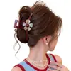 Pinza para el Cabello Floral Coreana Estilo Ins para Mujer, Tamaño Grande para Cabello Grueso, Pasador para la Parte Posterior de la Cabeza, Accesorio para el Cabello Simple de Alta Gama 2026
