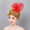Jiaozhou Yangko tocado abanico apertura danza plaza danza cuadrada tocado de plaza danza clásica folclórica latina actuación de danza cuadrada por Mai Taibao