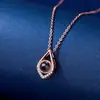 Collar de Proyección Geométrica 'Te Amo' de 100 Idiomas Transfronterizo Moda Europea y Americana Cadena Versátil para Clavícula Colgante para Mujer
