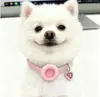 Ventas Directas de Fábrica Localizador de Perro Mascota Amor Perla Cubierta Protectora de Silicona Collar con Hebilla Ajustable Anti-Asfixia