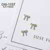 Celebridad de Internet Nuevo Mini Joyería para Uñas Oro y Plata Lazo Estrella Simple Estéreo DIY Aleación Accesorios de Uñas Usables