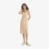 Design vestido sem costura outer wear de alta qualidade suspensórios colete sem mangas saia verão base interna saia longa