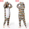 Lote mixto de nuevos pijamas de gato con queso para padres e hijos gato de Cheshire animal de dibujos animados enterizos ropa de casa para parejas gato blanco y negro al por mayor