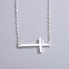Colar de Cruz Estilo Coreano Elegante Feminino Elegante Estilo Florestal Pingente de Cruz Criativo Corrente para Clavícula Fornecimento para Exportação