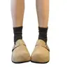 Zapatos Birkenstock de Suela Gruesa para Mujer, Nueva Colección Primavera 2026, Zuecos Slip-On Versátiles de Estilo Retro Perezoso para Uso en Exteriores