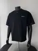 Marca Americana Moderna Design de Nicho Camisetas Bordadas Soltas de Manga Curta para Homens e Mulheres, Tops Elegantes da Moda de Verão
