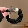 Estilo Suave Laço de Cabelo Primavera Verão para Mulheres Super Fada Anel de Cabelo Grande Intestino Corda de Cabeça Laço de Cabelo Elegante Rabo de Cavalo Faixa de Couro de Alta Classe
